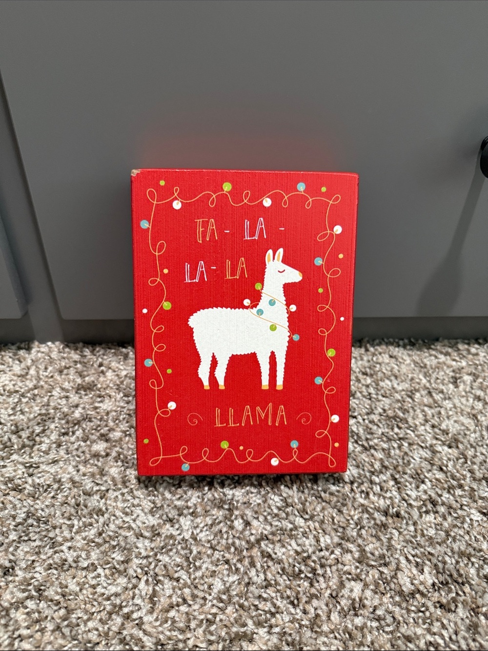 Fa-La Llama Holiday Canvas